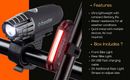 Cycleafer® Rechargeable LED Bike Light Set - Front and Rear Lights for Maximum Visibility - Cycleafer.com