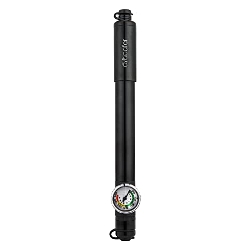 Cycleafer® Mini pump with pressure gauge, High Pressure Bicycle Pump for Mountain, Road, Touring, Hybrid & Fat Tyres.