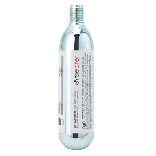 Cycleafer® CO2 cartridge 16g threaded - Fit Cycleafer CO2 Pump Models: CO2-A8-CFC & CO2-A8, Suitable for any bike.