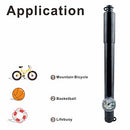 Cycleafer® Mini pump with pressure gauge, High Pressure Bicycle Pump for Mountain, Road, Touring, Hybrid & Fat Tyres. - Cycleafer.com