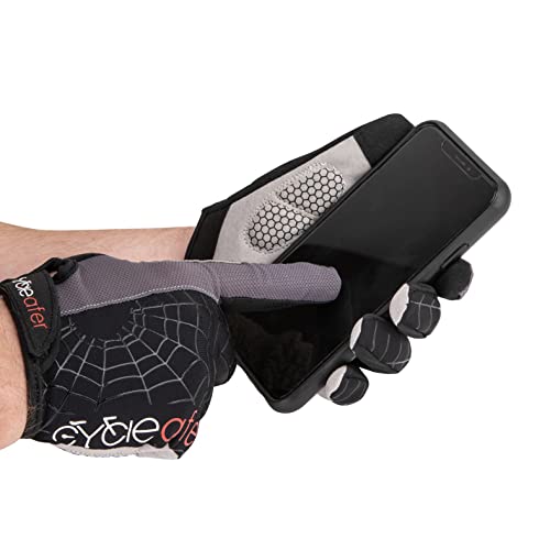 Cycleafer® Cycling Gloves: Durable, Breathable, Padded for Comfort, Gel Inserts for Enhanced Shock Absorption