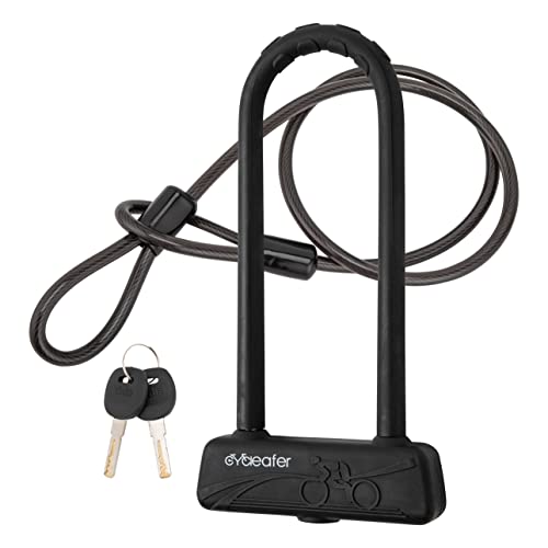 Cycleafer Bike U-Lock - Durable and Secure Bike Lock for Anti-Theft Protection