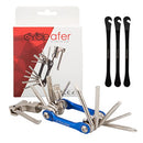 Cycleafer® Multifunction Tools & Bike Tyre levers Set of 3, Includes 12 Functions: 2/2.5/ 3/ 4/ 5/ 6/ 8Hex/Cross Screwdriver/ Straight Screwdriver/ T25 Screwdriver/Tire Pry Bar/Chain Rivet Extractor. - Cycleafer.com