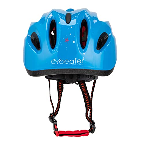 Cycleafer® Kids Bike Helmet, Adjustable Fit Age from 2 & Older, Ultra Lightweight with Ventilation, Hard ABS SHELL & EPS CORE Max Protection, for Toddler, Boys & Girls.