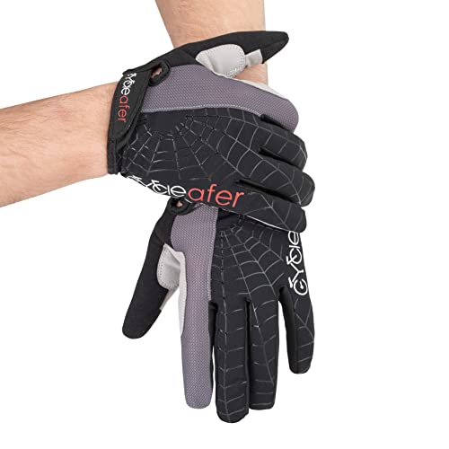 Cycleafer® Cycling Gloves: Durable, Breathable, Padded for Comfort, Gel Inserts for Enhanced Shock Absorption