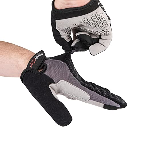 Cycleafer® Cycling Gloves: Durable, Breathable, Padded for Comfort, Gel Inserts for Enhanced Shock Absorption