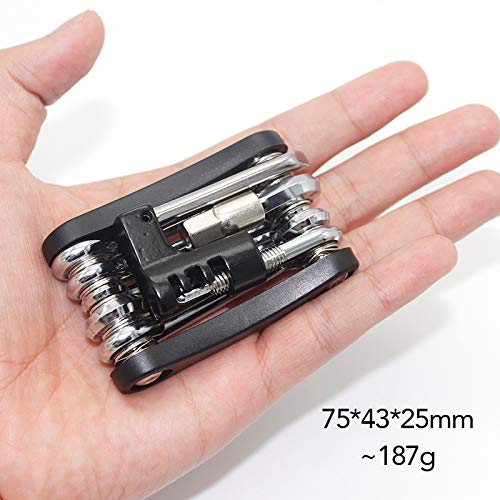 Cycleafer® Multifunction Tools & Bike Tyre levers Set of 3, Includes 12 Functions: 2/2.5/ 3/ 4/ 5/ 6/ 8Hex/Cross Screwdriver/ Straight Screwdriver/ T25 Screwdriver/Tire Pry Bar/Chain Rivet Extractor. - Cycleafer.com
