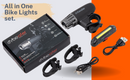 Cycleafer® Rechargeable LED Bike Light Set - Front and Rear Lights for Maximum Visibility - Cycleafer.com